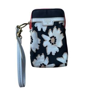 Fossil Daisy Floral Card Case Holder Wristlet